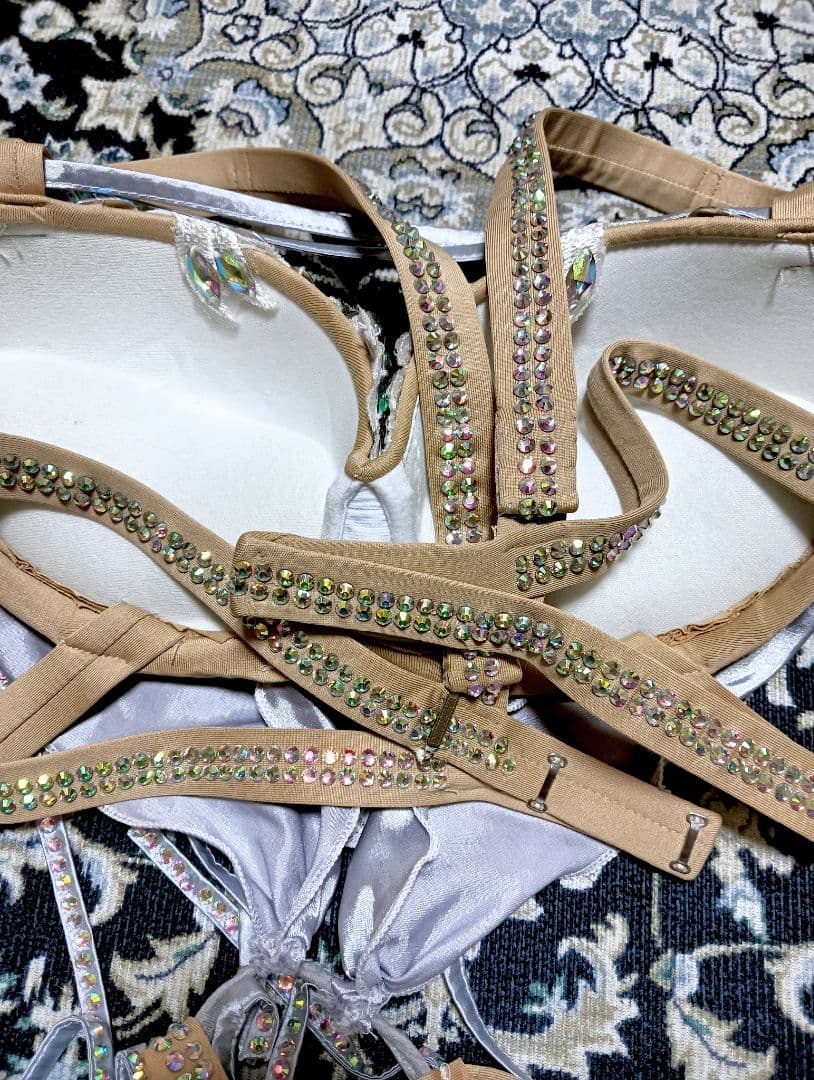 《てぃ》ベリーダンス♡ 豪華シルバー オリエンタル衣装 ＆レッスン着