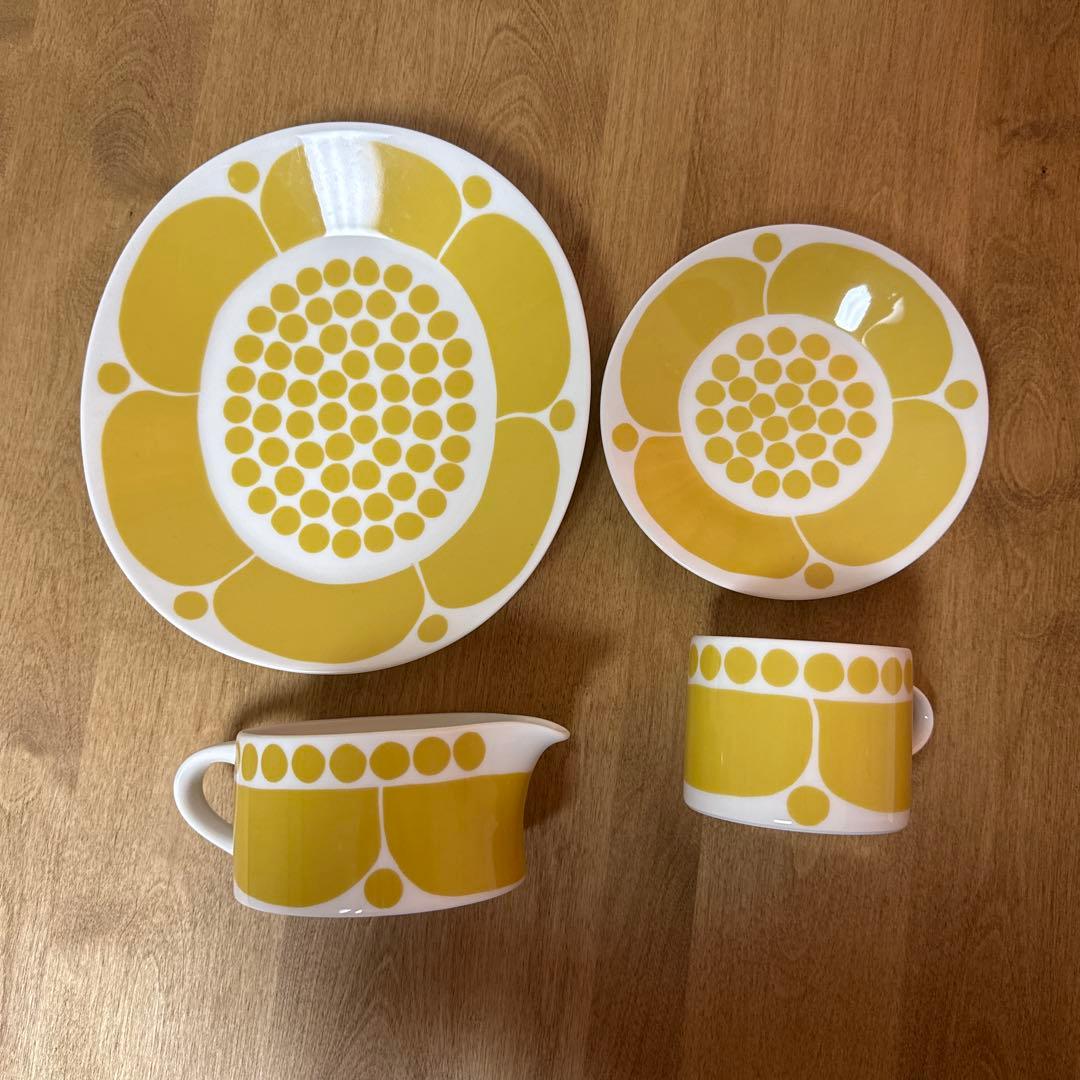 斉山窯 花模様の陶器ボウル お湯呑み