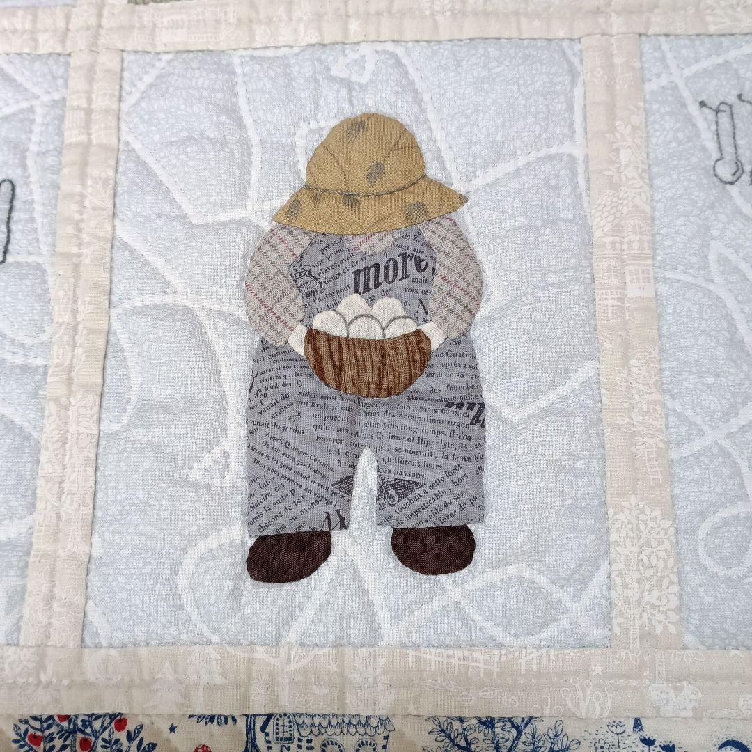 ハンドメイド～♪ アップリケのパッチワークキルト カントリー「スーと