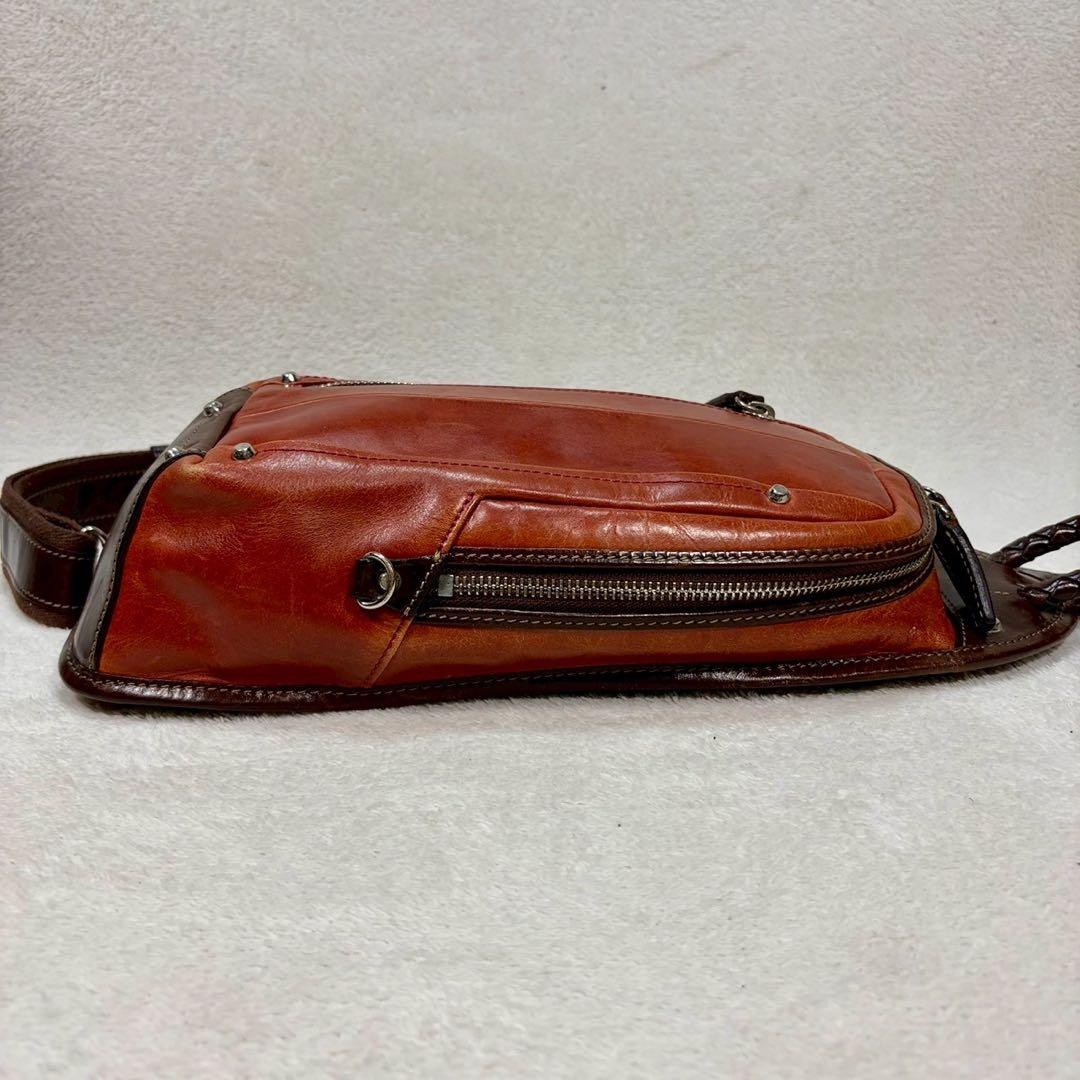 極美品✨】キーファーノイ 最高級ボディバッグ チャオ イタリア本革