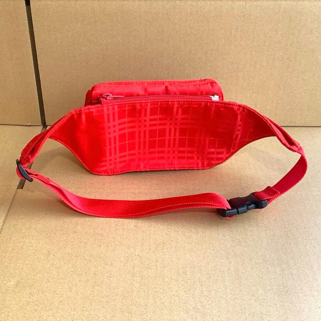 激レア BURBERRY GOLF ウエストポーチ レッド