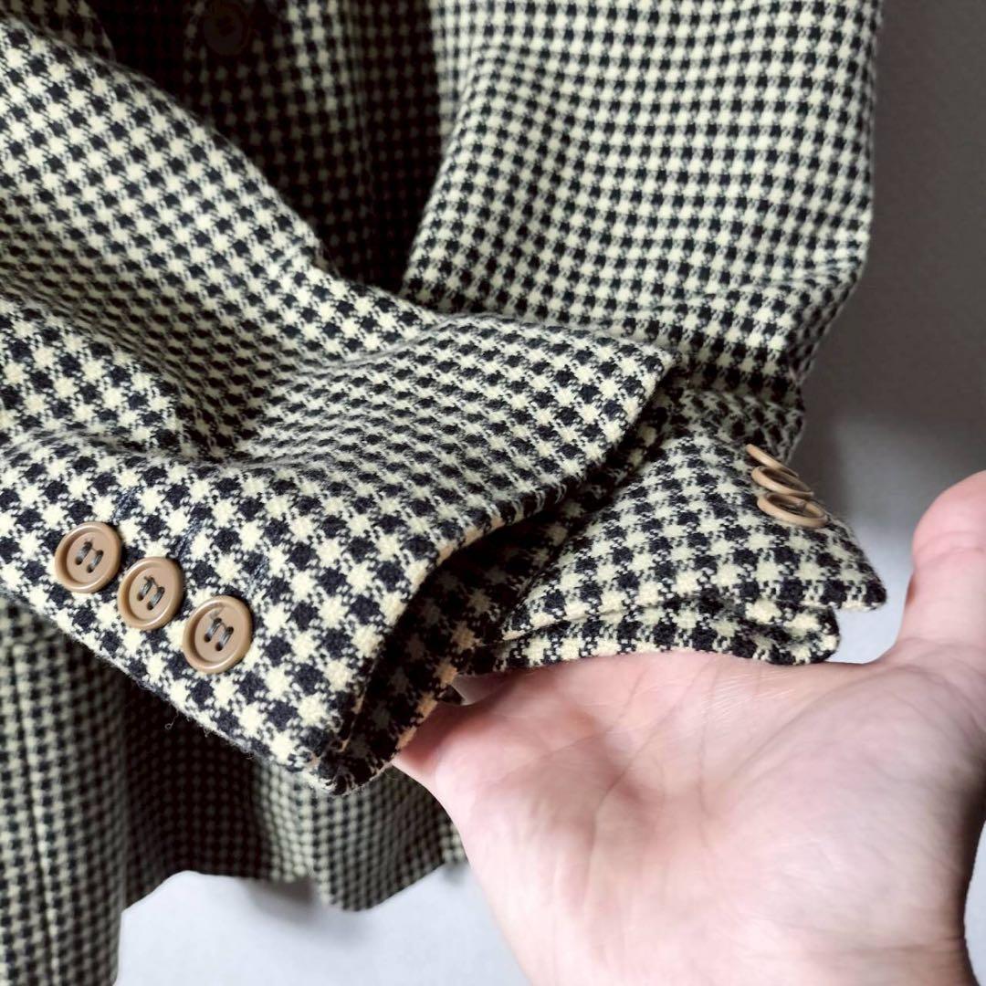 ジョルジオアルマーニNUOVO21 チェック柄 テーラードジャケット3B