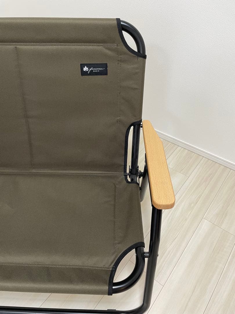 LOGOS GLAMBASIC CHAIR FOR 2 ブラウン 人気