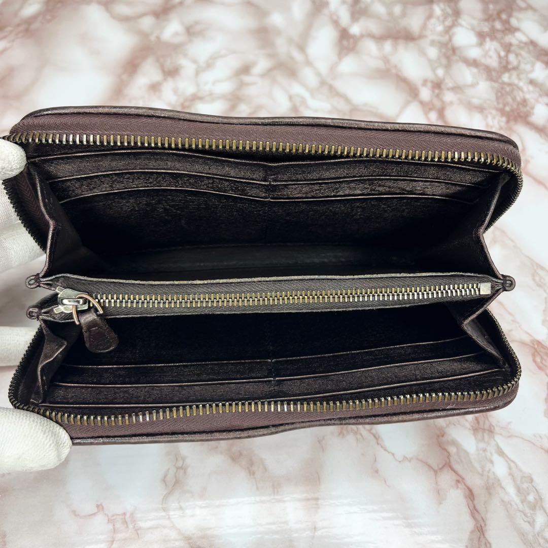 極美品】Bottega Veneta ラウンドファスナー 長財布75 - メルカリ