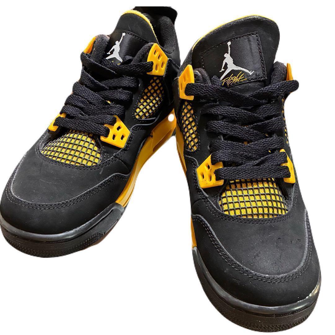ナイキ GS エアジョーダン4 レトロ \"サンダー\"(2023) F1097