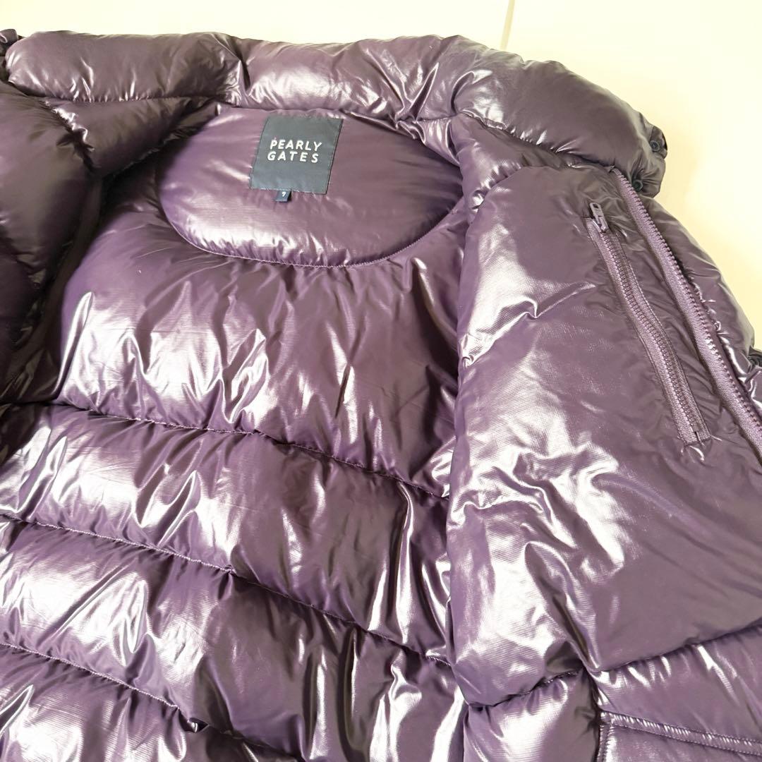 パーリーゲイツ メンズ ダウンジャケット パープル メンズ 大きめ サイズ7