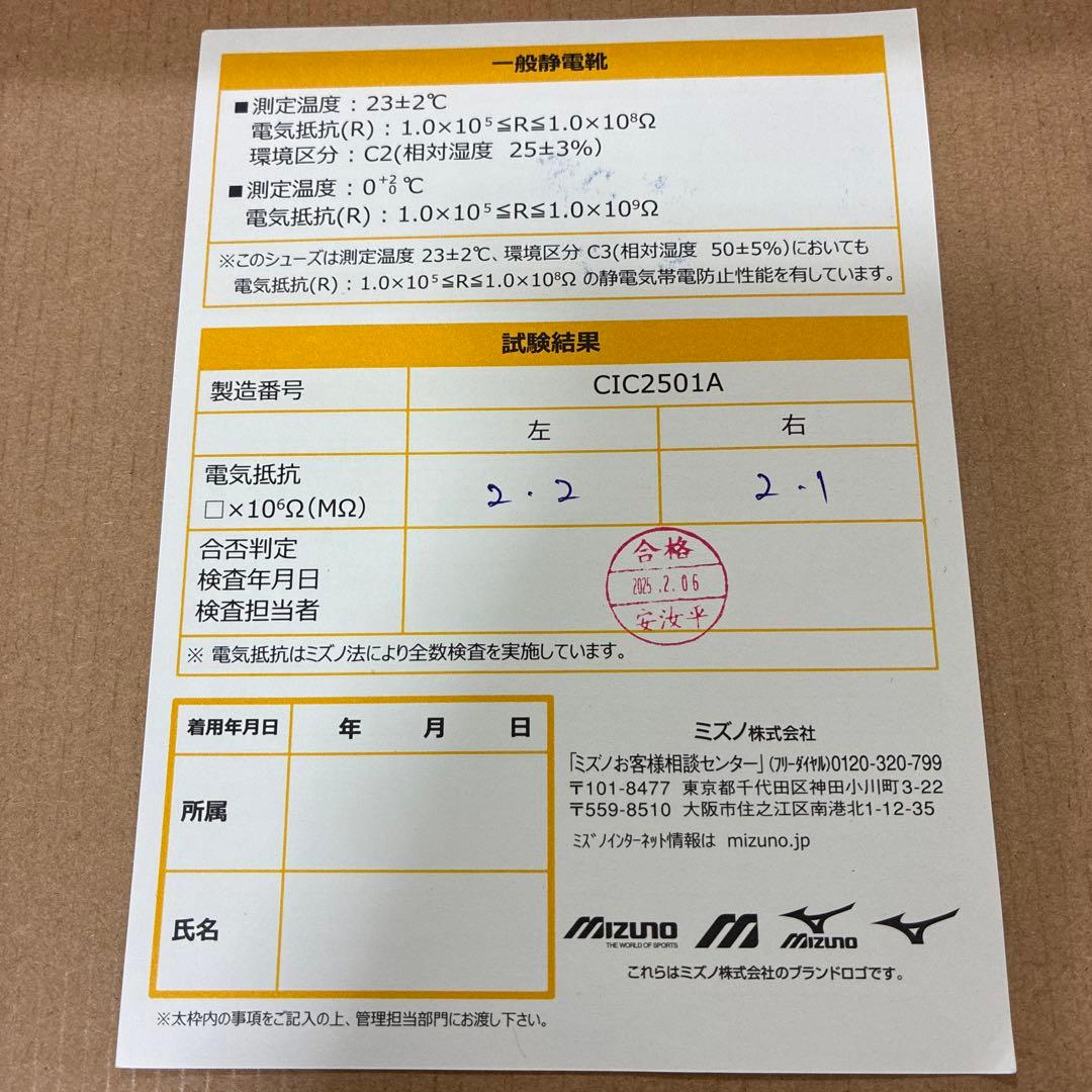 Mizuno AL-MIGHTY AS II 34L 安全靴 26.5cmEEE