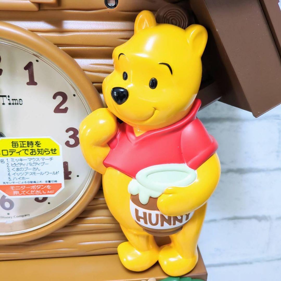 動作確認済】美品 プーさん 振り子時計 壁掛け時計 - メルカリ