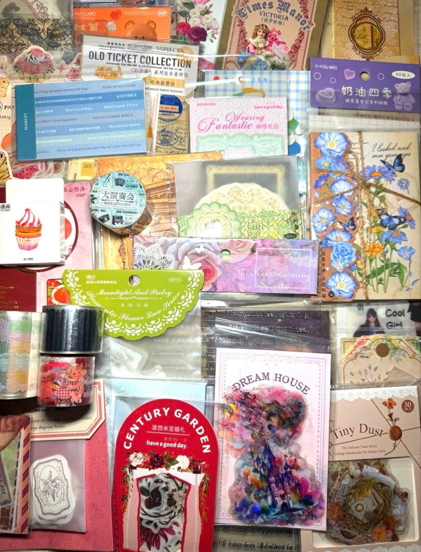 海外マステ他♡⃛大量まとめ売り ボリュームパックver.②☆コラージュ