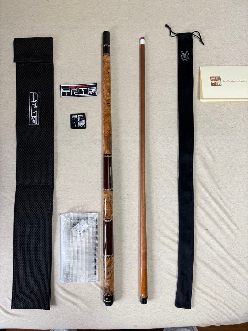 新作　早川工房カスタムキュー　グリップ3分割　NO.354 新作 早川工房カスタムキュー グリップ3分割 NO.354 - メルカリ