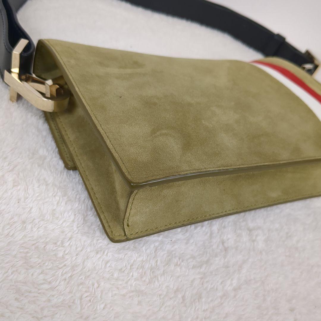 TOMASINI PARIS ワンショルダーバッグ スエード ゴールド イタリアの