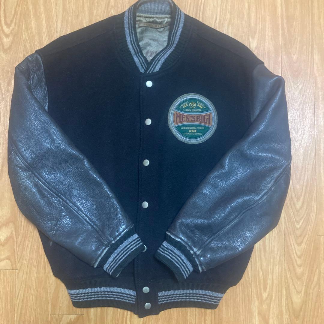 80s メンズビギ MEN´S BIGI アーチロゴスタジャン 入手困難