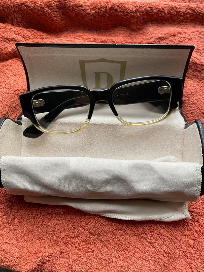 DITA メガネEdinburghツートンメガネ極太セル高級老眼鏡0.5弱老眼 ディータ Oxford DRX-2036D-53 未使用品（デッドストック）（SD
