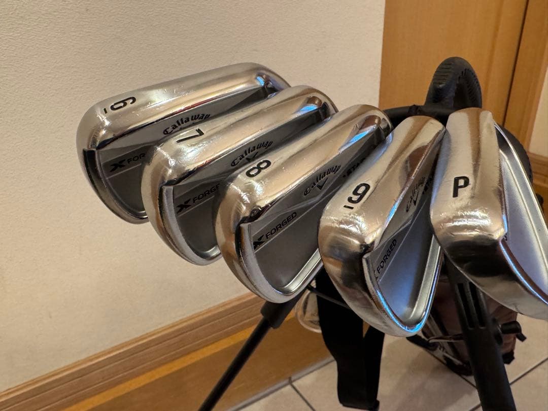 キャロウェイX−forged star #6〜PW（フジクラMCIブラック装着