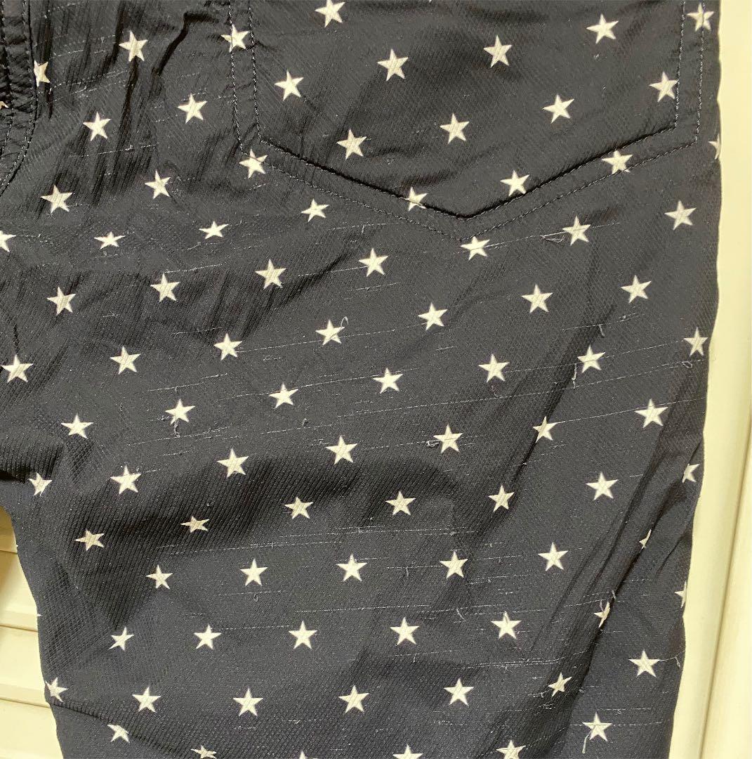 パーリーゲイツ ダイヤドビーストレッチ星柄プリントパンツ サイズ0