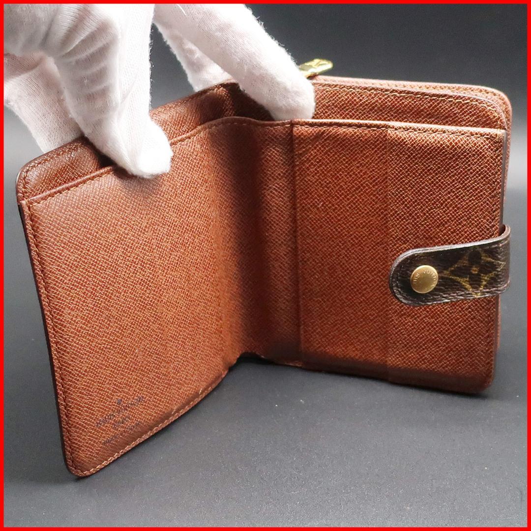 正規品 ヴィトン 財布 モノグラム コンパクトジップ スペイン製 ショッパー