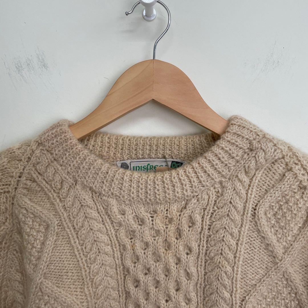 80s 90s アイルランド製 ハンドニット フィッシャーマンセーター