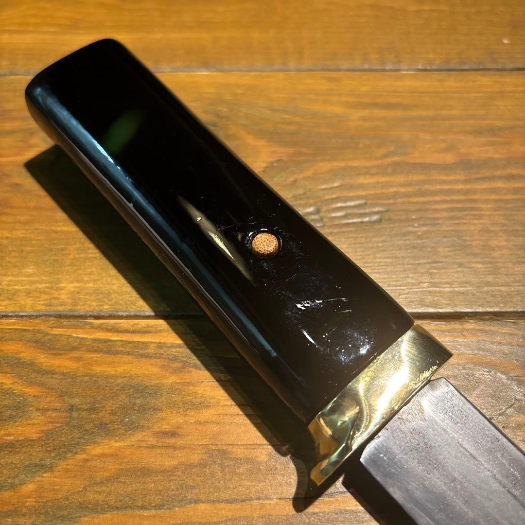 日本刀残欠クラフトナイフNo.58 大業物 和泉守国貞 黒鞘