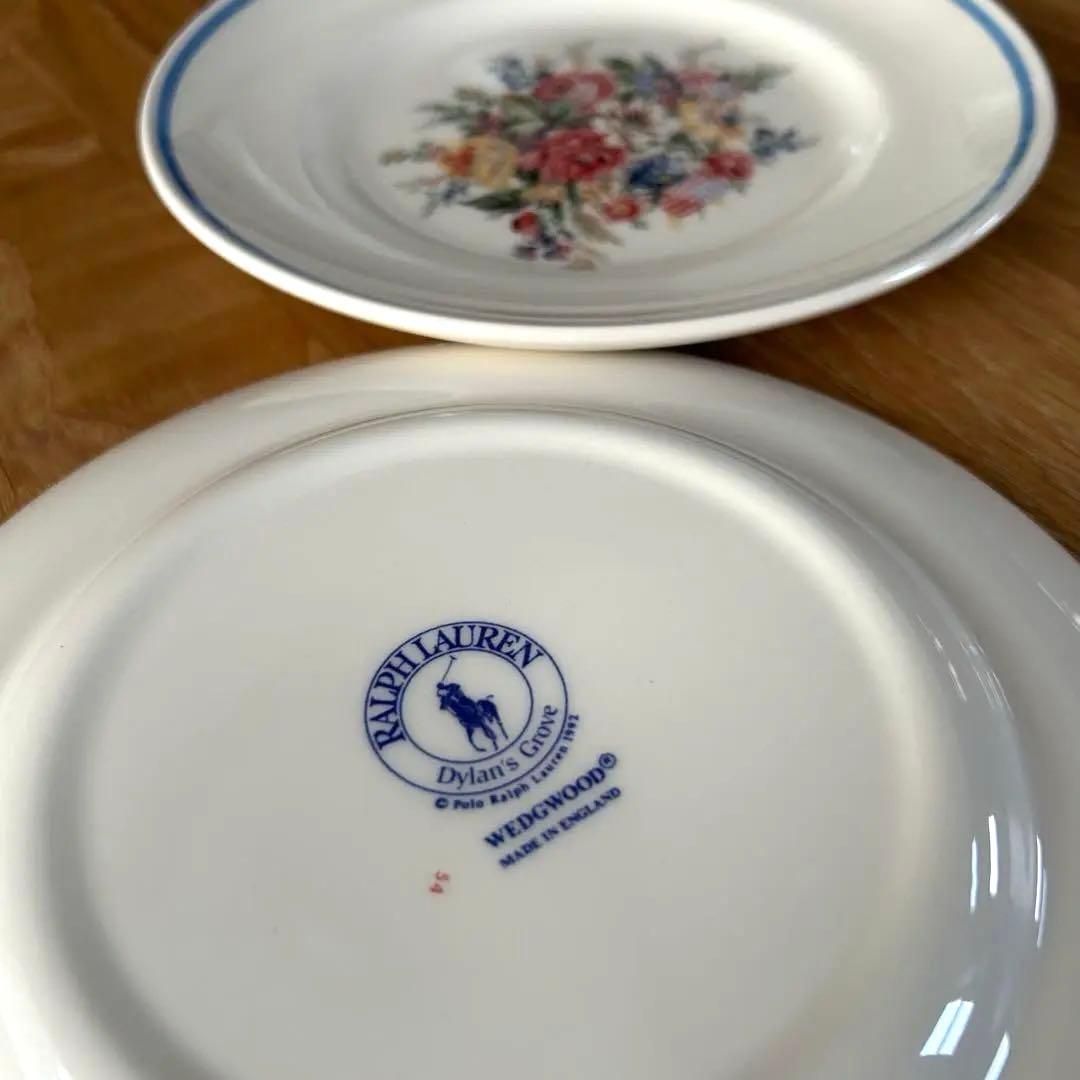 未使用 ウエッジウッドラルフローレン コラボプレート ケーキ皿2枚