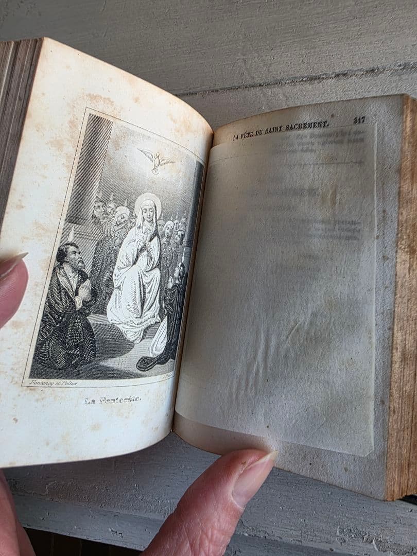 貴重 フランスアンティーク 1855年 ミセル アヴェマリアのモノグラム