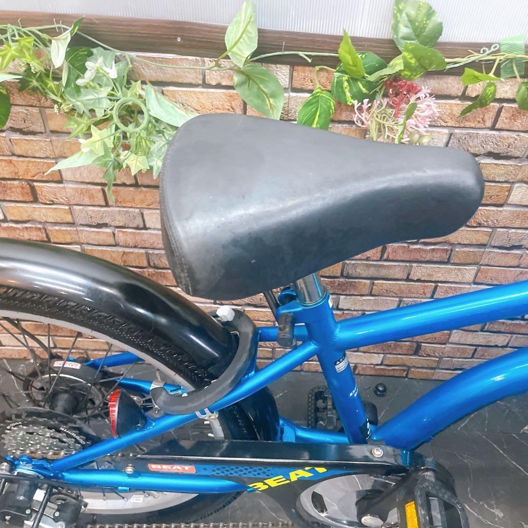 21】子供用自転車 子供車 DRIDE ブルー 20インチ 外装変速付き