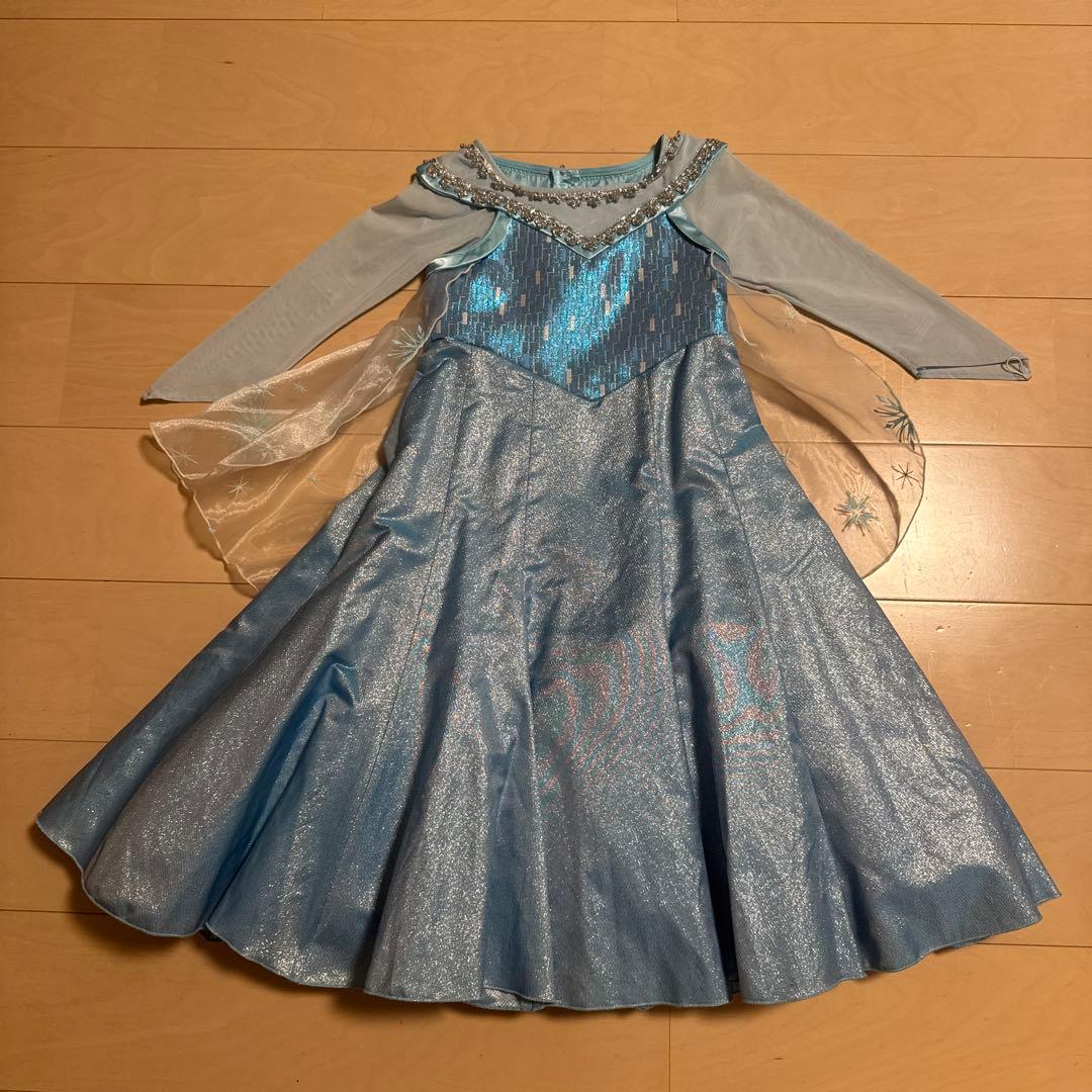エルサ　ドレス　ビビデバビデブティック　ビビディバビディブティック　110cm アナと雪の女王 エルサ ドレス 120サイズ ビビデバビデブティック