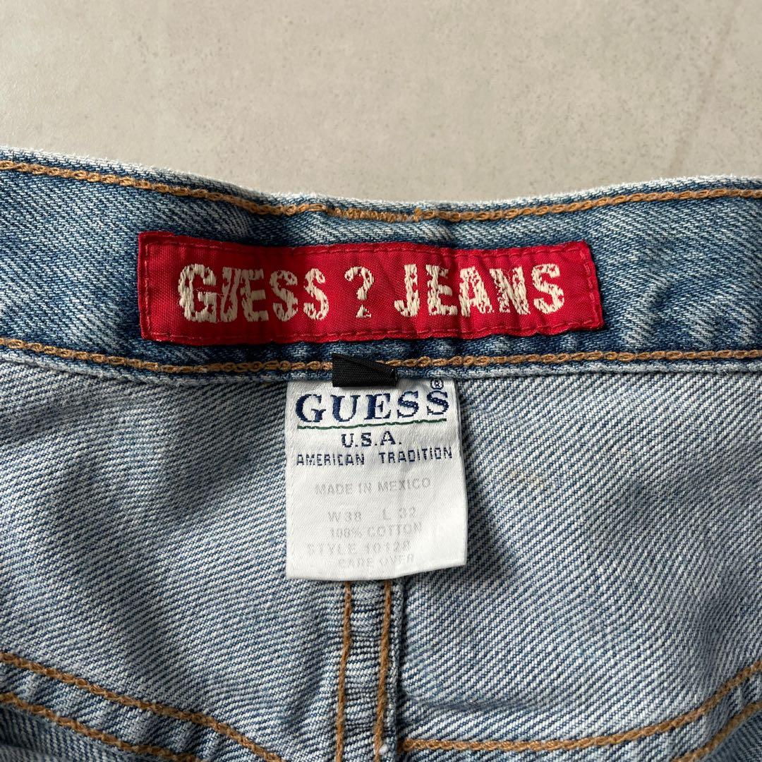 90s 極太 GUESS バギーデニム