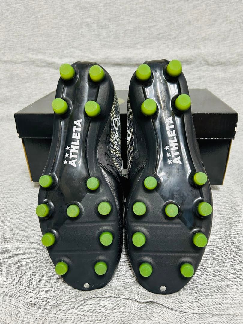 ☆新品タグ付☆ アスレタ　オーヘイ　サッカースパイク　25.0cm ブラック