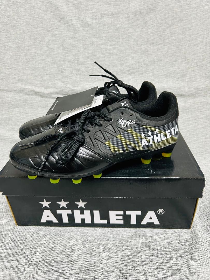 ☆新品タグ付☆ アスレタ　オーヘイ　サッカースパイク　25.0cm ブラック