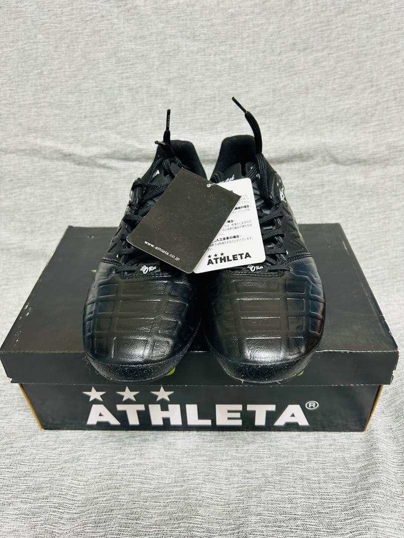 ☆新品タグ付☆ アスレタ　オーヘイ　サッカースパイク　25.0cm ブラック