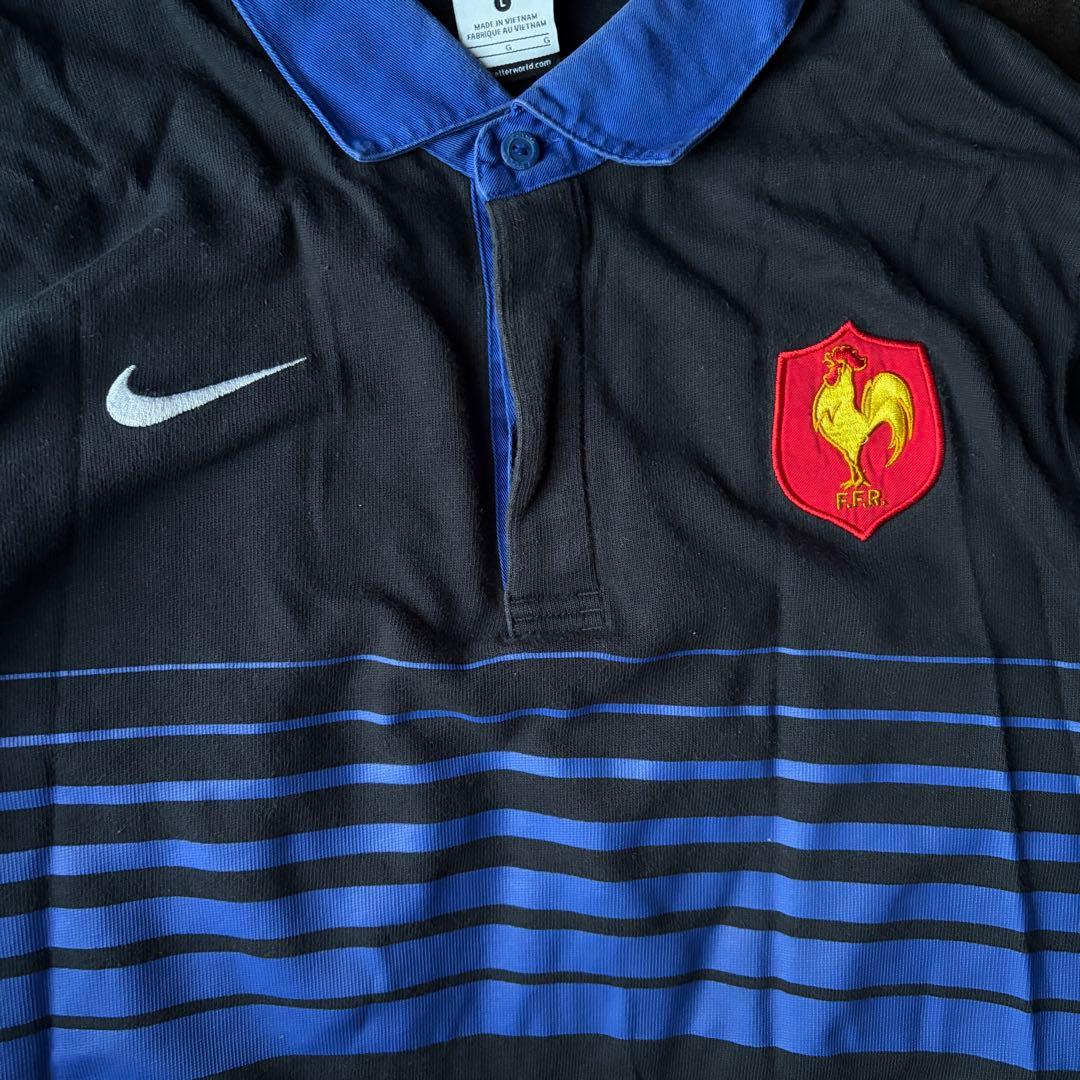 00s NIKE ラグビー フランス代表 ラガーシャツ オーセンティック