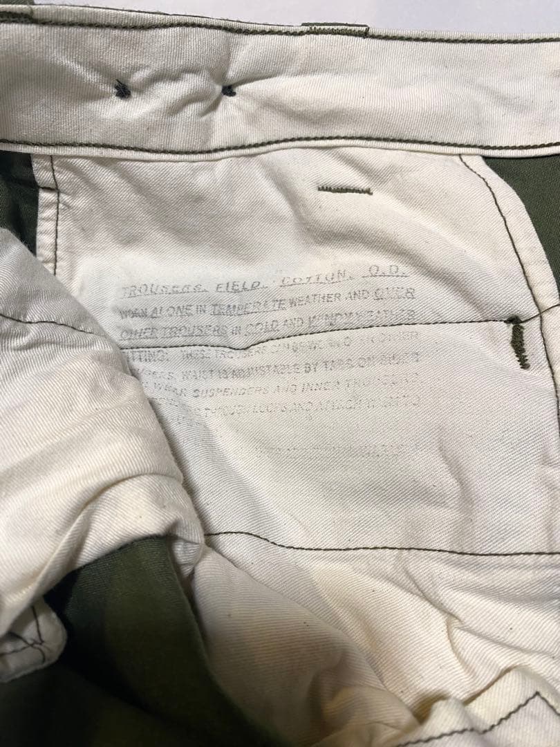 ヤンクシャー US ARMY 1945トラウザース バックサテン