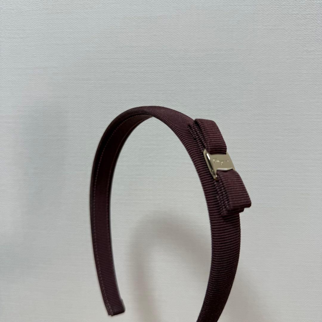 Ferragamoフェラガモ カチューシャ ピンクブラウン - メルカリ