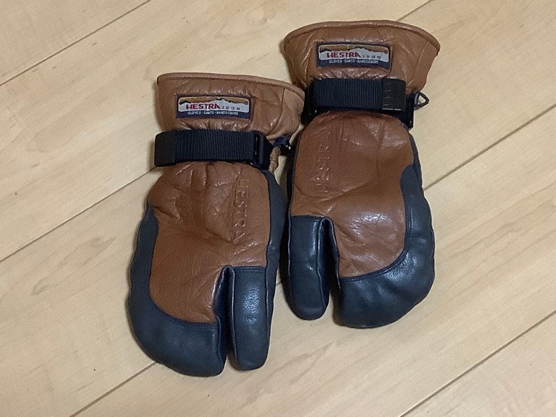美品HESTRA3フィンガーミトングローブ ブラウンブラック 楽天市場】ヘストラ 3フィンガー GTX フルレザー HESTRA 3-FINGER GTX