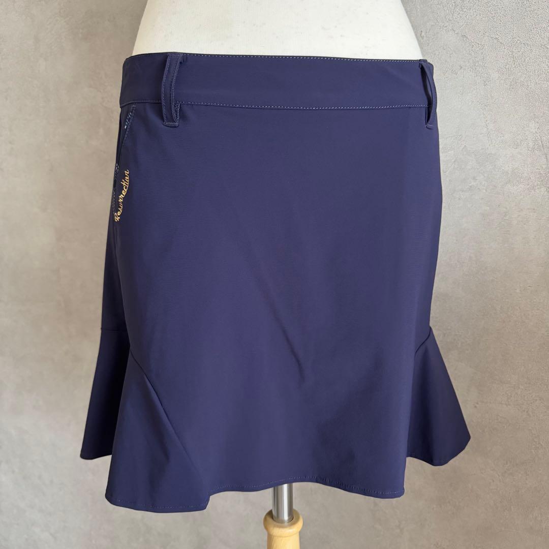 【美品】◆レザレクション◆ ペプラムスカート/ネイビー・Mサイズ 2wayペプラムスカート – m_r tokyo