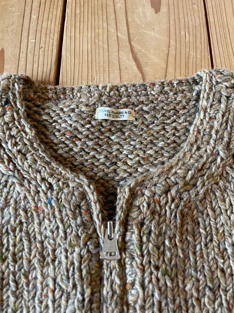 PHIGVEL HAND-KNITTING ZIP SWEATER フィグベル | Buyee, 온라인 대리