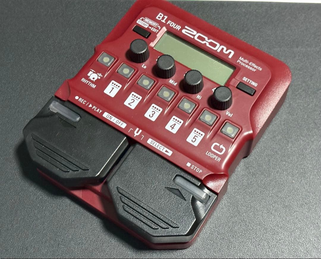 ※箱説明書ありZOOM B1 FOUR Amazon | ZOOM ズーム B1 FOUR ベースマルチエフェクター レッド 65