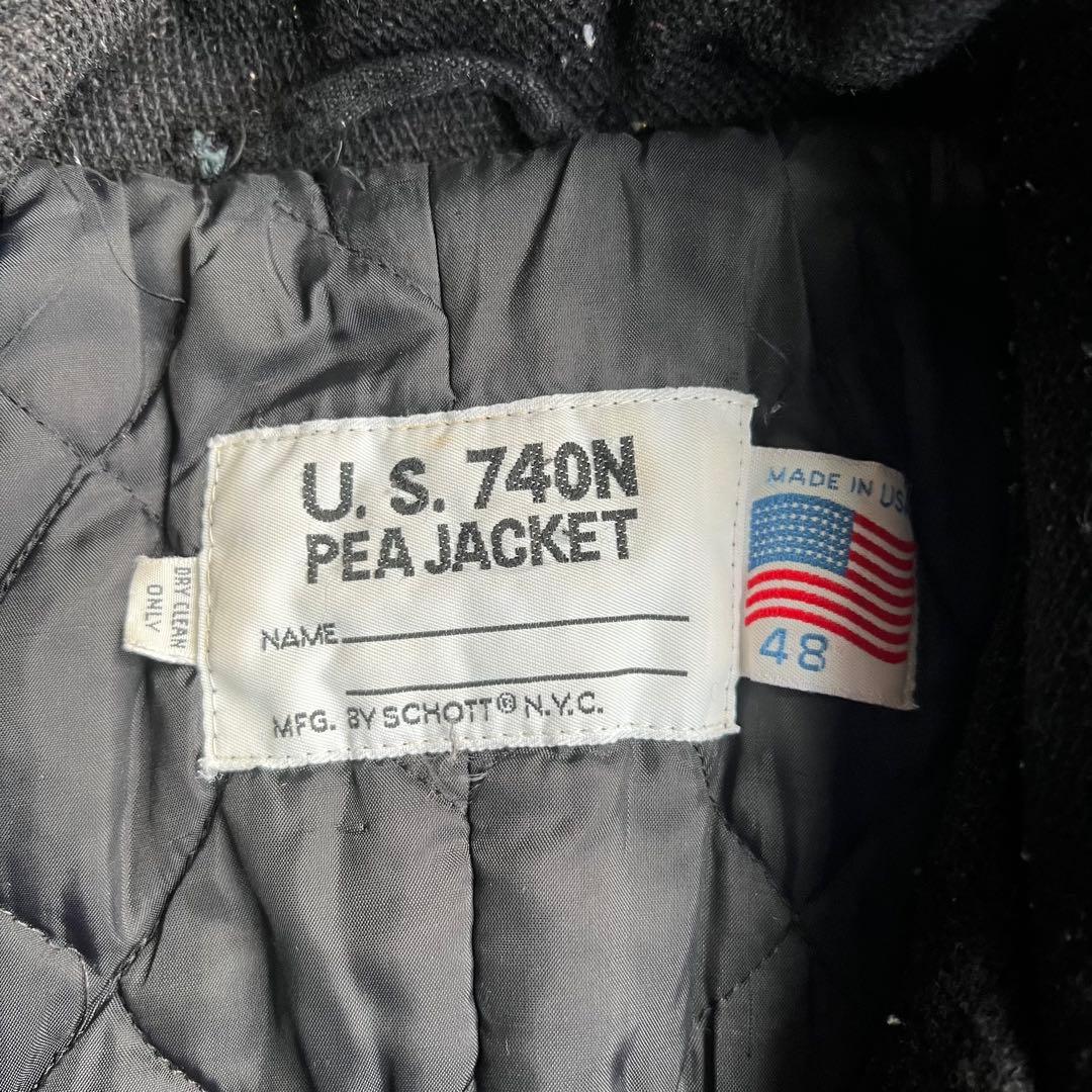 Schott U.S.740N Pコート ピーコート キルティング USA製