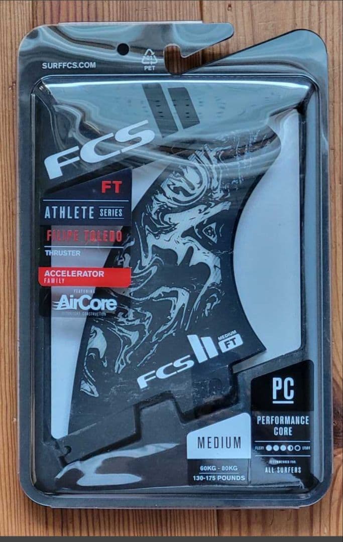 ＜新品・送込＞ FCSⅡ FT フィリペ・トレード エアコア トライフィン黒白M 新品送込 FCSⅡ FT フィリペ・トレード エアコア トライフィン黒白 M
