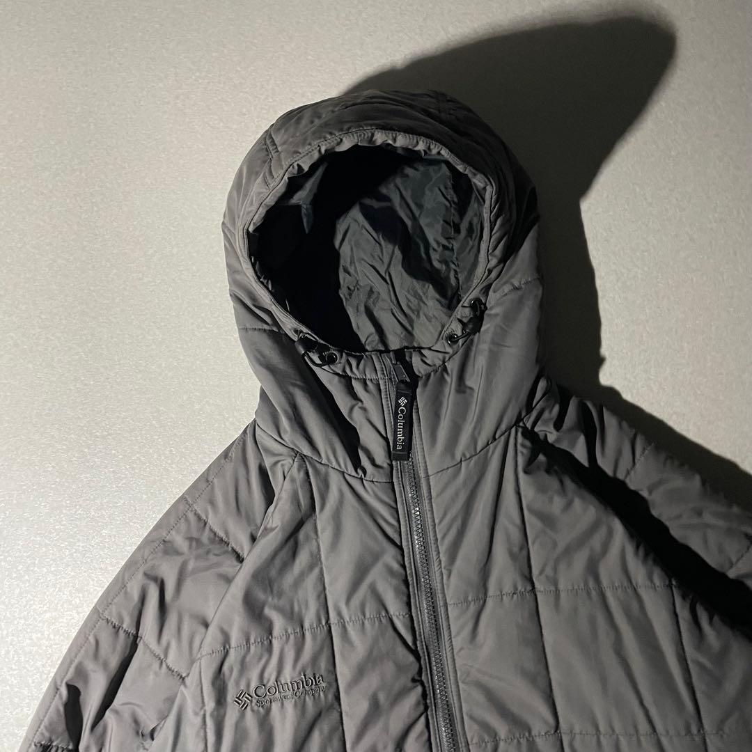 コロンビア hooded puffer jacket テックグレー 短丈 ダウン