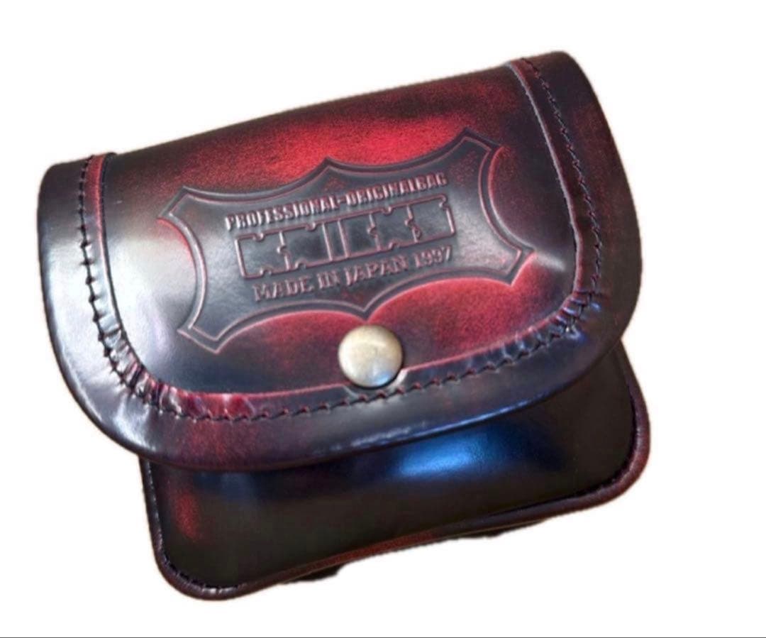 KNICKS ニックス 廃盤ガラス革 小物ポーチADV-100BOX-R - メルカリ