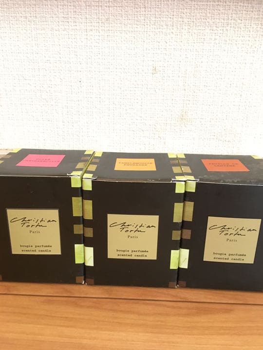 新品＊＊花の巨匠クリスチャン・トルチュ＊キャンドル　3つset パリのフラワーアーティスト、クリスチャン トルチュのフレグランス
