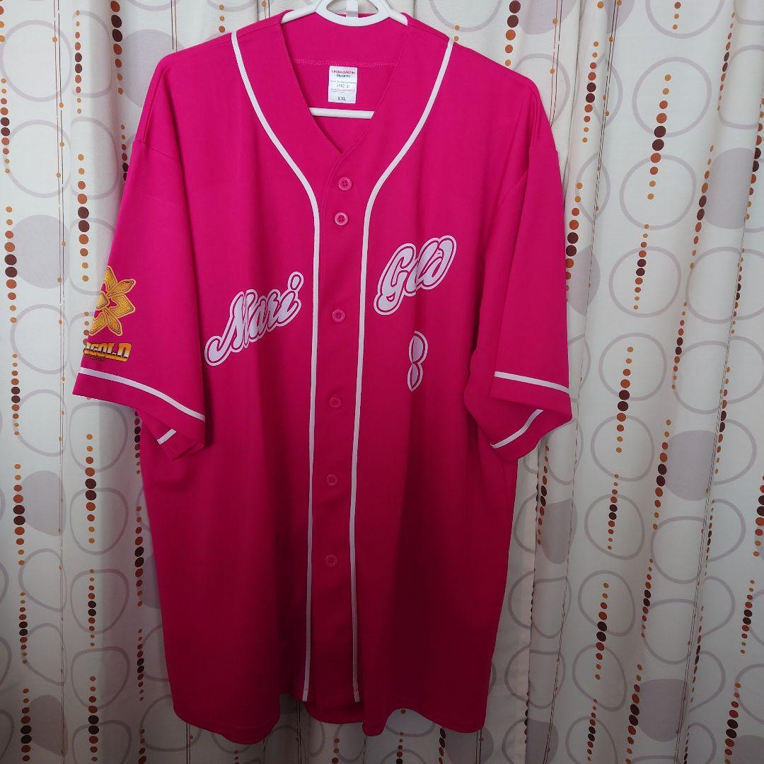 マリーゴールド 女子プロレス 桜井麻衣 #8 ベースボールシャツ XXL