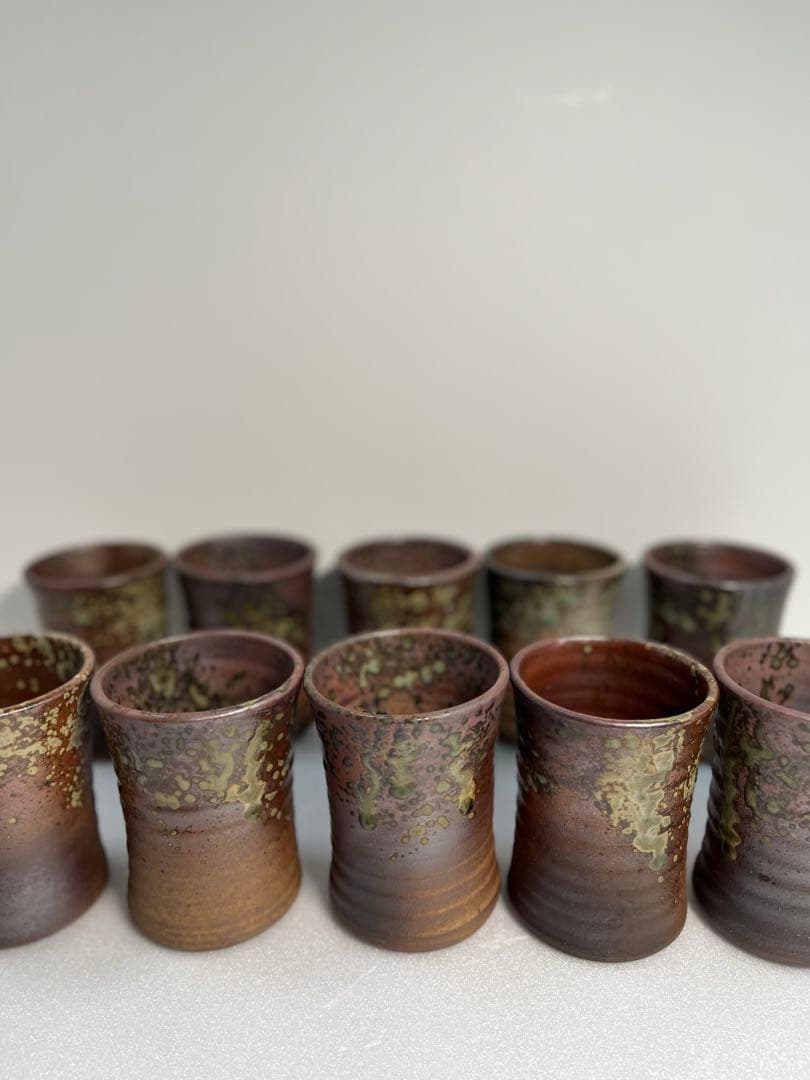 陶器製ビアグラス10個セット 陶器製ビアグラス10個セット