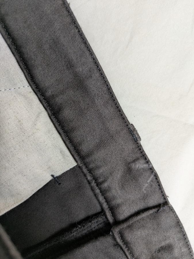 OUTIL PANTALON ALBI ブラック モールスキン 