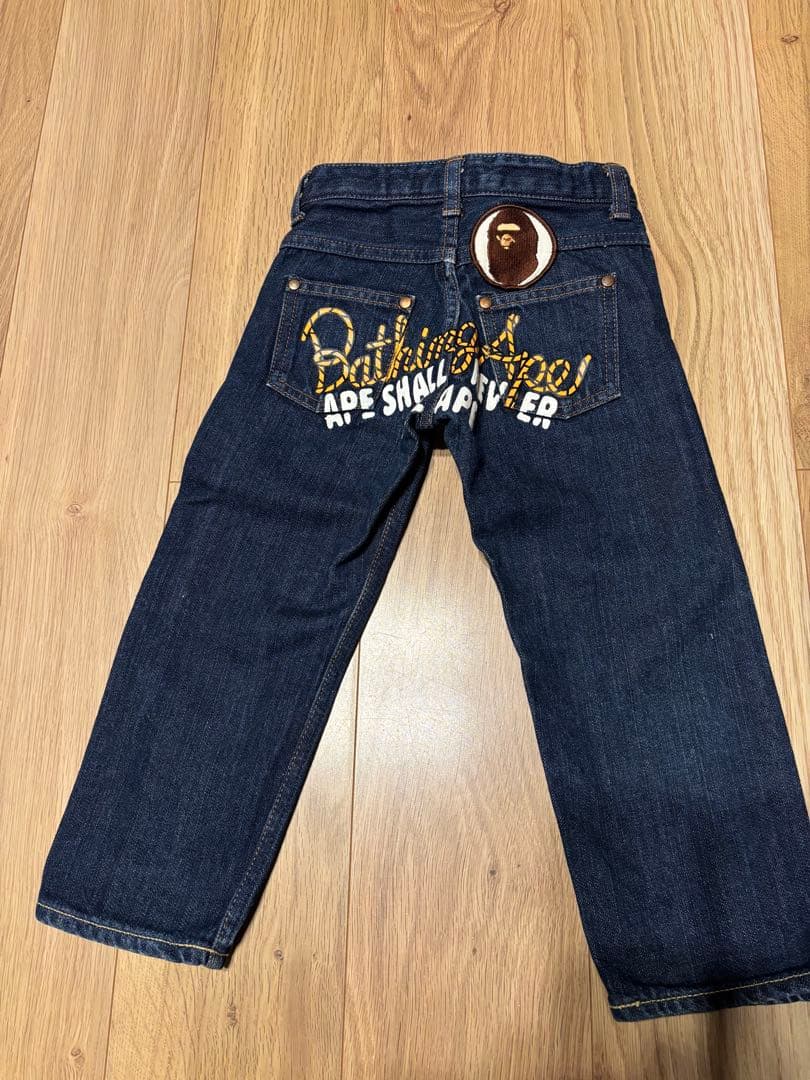 A BATHING APE BAPE KIDS ベイプ キッズ デニム 100 A BATHING APE
