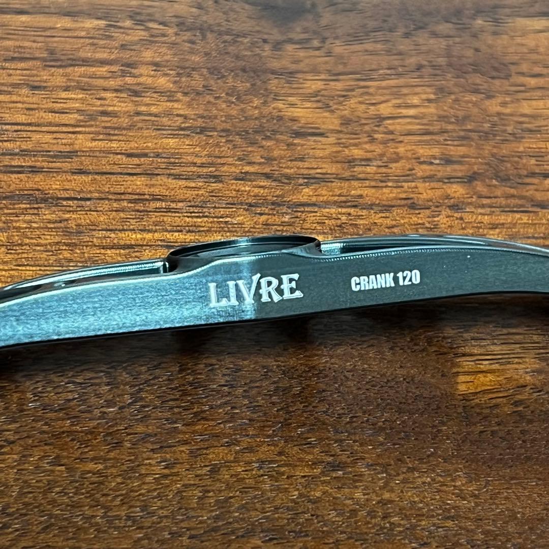 実釣未使用 リブレ クランク120 メインプレート ガンメタ 実釣未使用