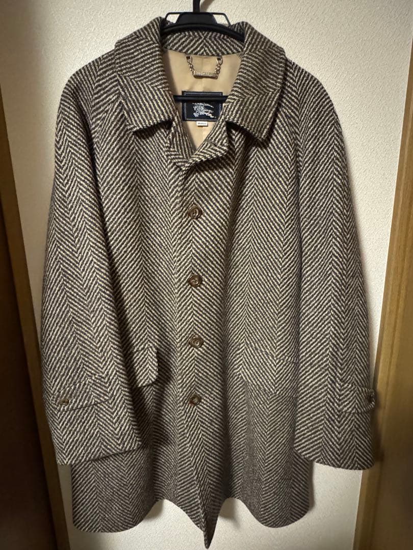 Burberrys ウールコート British tweed 1960s Vintage Burberrys Tweed Balmacaan Coat 英国製ヴィンテージ