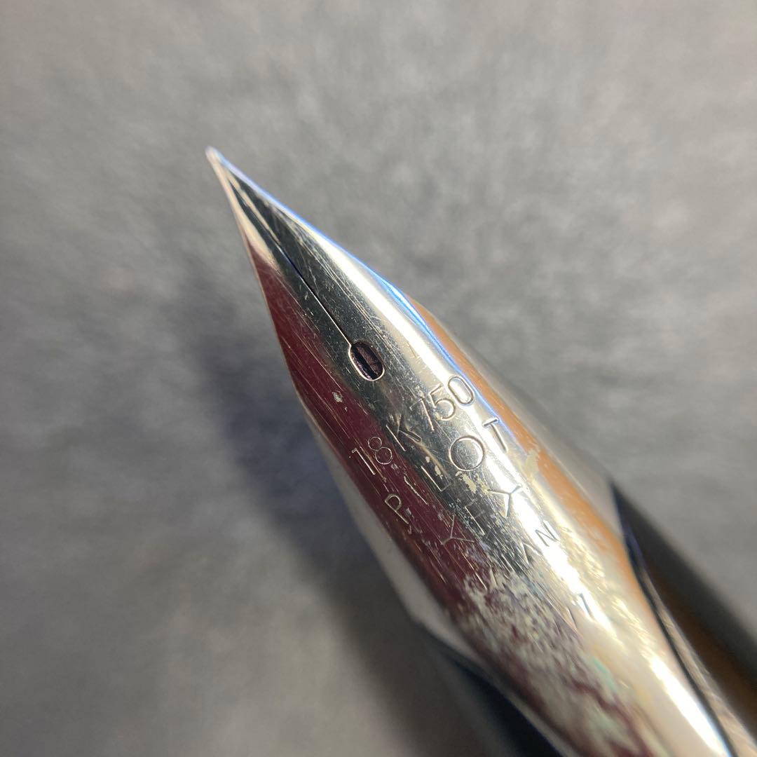 PILOT パイロットELITE エリート 万年筆 格子柄18K 750 / F - メルカリ