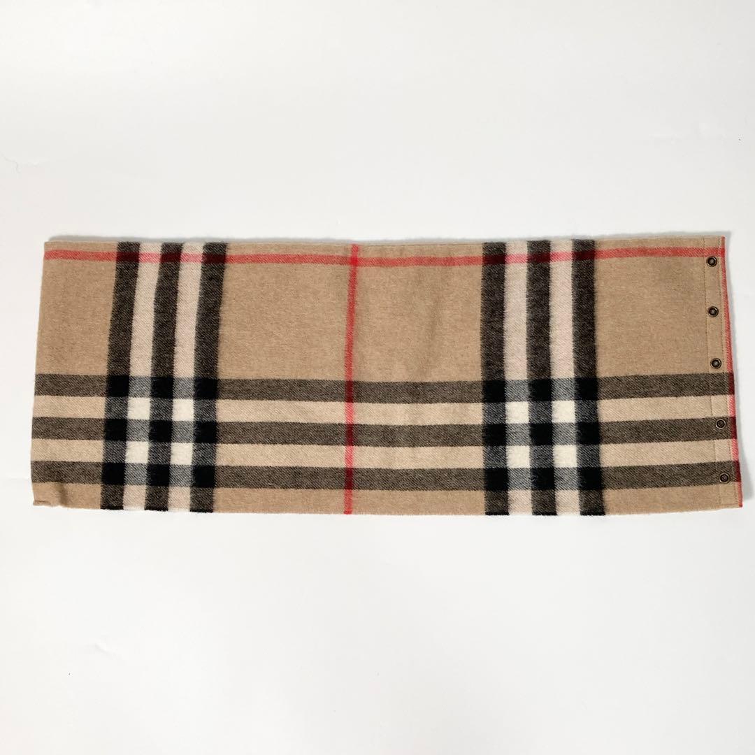 BURBERRY スヌード ネックウォーマー カシミヤ100% ノバチェック
